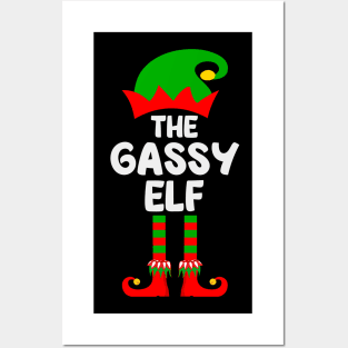 Gassy Elf Matching Family Group Christmas Party Pajama Posters and Art